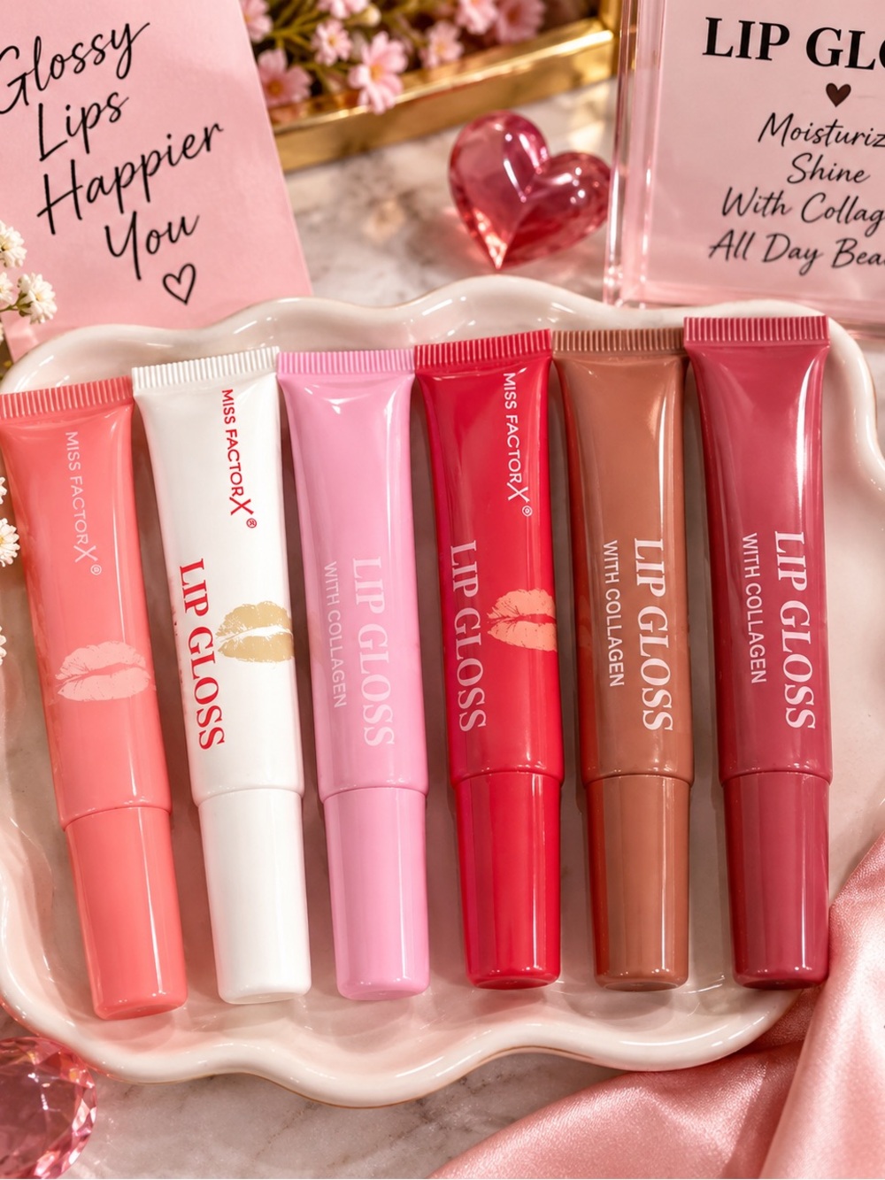 6 lip gloss